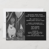 大晦日パーティー犬と風船招待状 招待状 (正面)