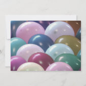 大晦日パーティー犬と風船招待状 招待状 (裏面)