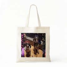 大晦日パーティー犬花火予算トート