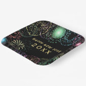 大晦日パーティー花火お祝い ペーパープレート (傾斜あり)