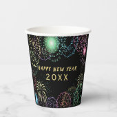 大晦日パーティー花火お祝い 紙コップ (正面)