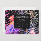 大晦日パーティー花火大会 招待状 (裏面)