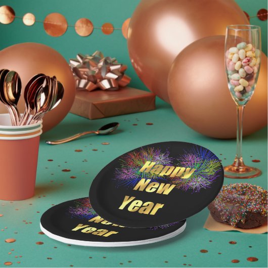 大晦日パーティー花火 ペーパープレート (複数)