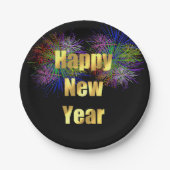 大晦日パーティー花火 ペーパープレート (正面)