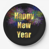 大晦日パーティー花火 ペーパープレート (正面)