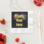 大晦日パーティー花火 縁ありカクテルナプキン (インサイチュ)