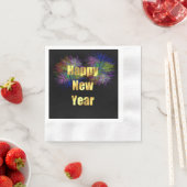 大晦日パーティー花火 縁ありカクテルナプキン (インサイチュ)