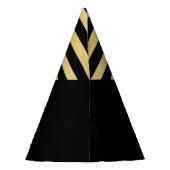 大晦日パーティー金ゴールドブラック2024パーティー帽子 パーティーハット (裏面)