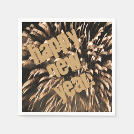 大晦日パーティー モダン スタンダードカクテルナプキン