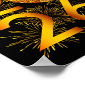 大晦日パーティー- Happy New Year 2026プレミアム ポスター (角)