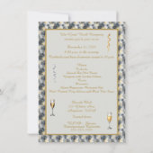 大晦日フォーマルパーティの招待状 招待状 (裏面)