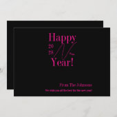 大晦日ブラックホットピンク シーズンカード (正面/裏面)