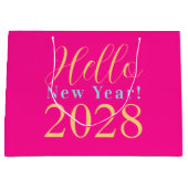 大晦日ホットピンクパーティーのお願い ラージペーパーバッグ (正面)