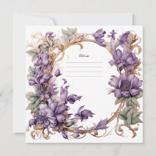 大晦日招待状 招待状 (裏面)