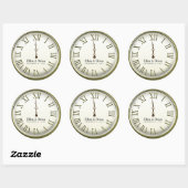 大晦日結婚式用シール ラウンドシール (シート)