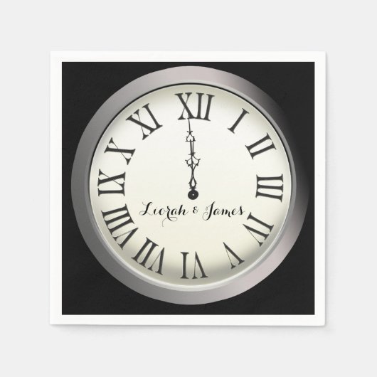 大晦日結婚 スタンダードカクテルナプキン (正面)