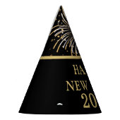 大晦日金ゴールドブラックハッピーニューイヤーパーティー帽子 パーティーハット (左)