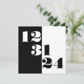 大晦日12 31 24の日付を保存結婚する セーブザデート (スタンド正面)