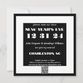 大晦日12 31 24の日付を保存結婚する セーブザデート (裏面)