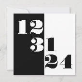 大晦日12 31 24の日付を保存結婚する セーブザデート (正面)