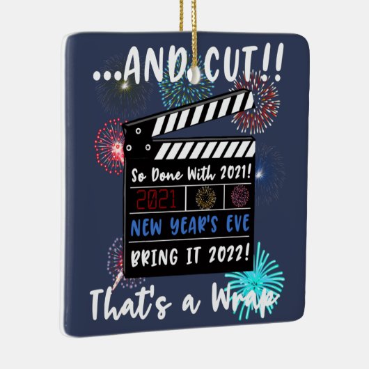 大晦日2021引用文2022おもしろい新年 セラミックオーナメント (右)