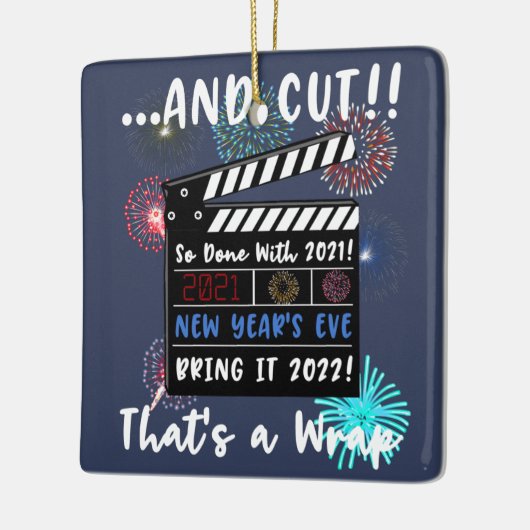 大晦日2021引用文2022おもしろい新年 セラミックオーナメント (左)