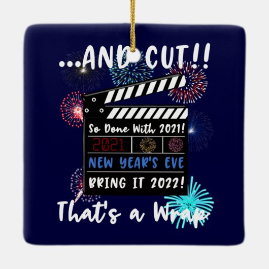 大晦日2021引用文2022おもしろい新年 セラミックオーナメント (裏面)