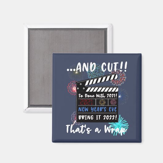 大晦日2021引用文2022おもしろい新年 マグネット (正面/裏面)