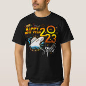 大晦日2023クルーズパーティーファミリーグループフレンド Tシャツ (正面)