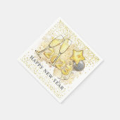 大晦日2023シャンパンバルーングリッター スタンダードカクテルナプキン (角)