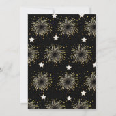 大晦日2023年金ゴールドグリッターオンブラック 招待状 (裏面)