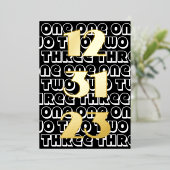 大晦日2023年1月2日3 123123黒 箔招待状 (立ち正面)