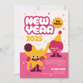 大晦日2025キッズパーティの招待状 招待状 (正面)