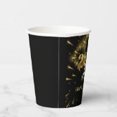 大晦日2025パーティー金ゴールドとブラック 紙コップ (右)