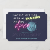 大晦日70年代のパーティーチケット招待状 招待状 (正面)