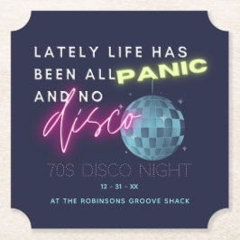 大晦日70年代パーティー ペーパーコースター