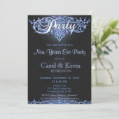 大晦日 |ブルーグリッタールック 招待状 (スタンド正面)