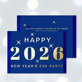 大晦日+年末年始+パーティー+箔押し+招待状 箔招待状