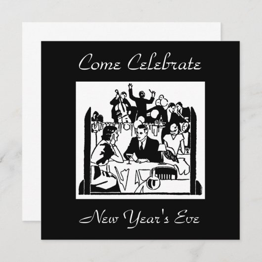 大晦日 招待状 (正面/裏面)