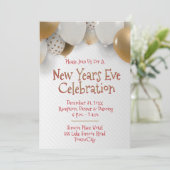 大晦日、金ゴールド、白パーティー 招待状 (スタンド正面)