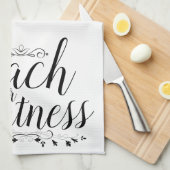 大書道を手に入れる キッチンタオル (四つ折り)