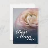 大最高のきなピンクのバラを持つ母さん (正面/裏面)