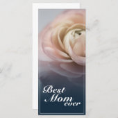 大最高のきなピンクのバラを持つ母さん (正面/裏面)