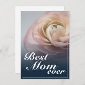 大最高のきなピンクのバラを持つ母さん (正面/裏面)