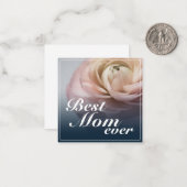大最高のきなピンクのバラを持つ母さん ノートカード (正面/裏面インサイチュ)