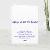 大枝の下の美しい カード (裏面)