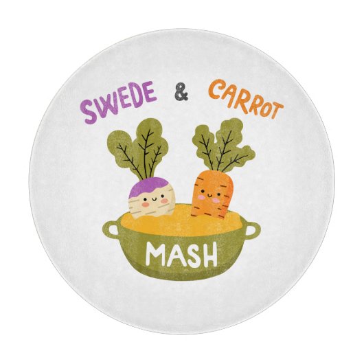 大根と人参のマッシュ カッティングボード (正面)