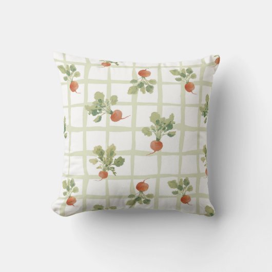 大根の夏のピクニック クッション (正面)