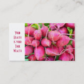 大根の束を詰める 名刺 (正面)