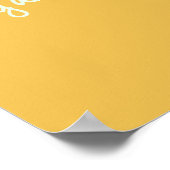 大根の野菜のスローガンオーガニックをパニックにしないで ポスター (角)